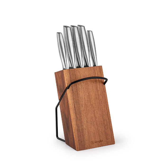 Simplit Cuchillos Stahl — detalle filo acero inoxidable profesional