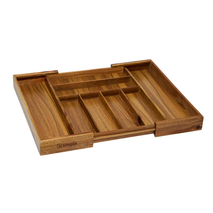 Organizador Cubiertos Expandible Madera Acasia Basel Simplit – foto 2