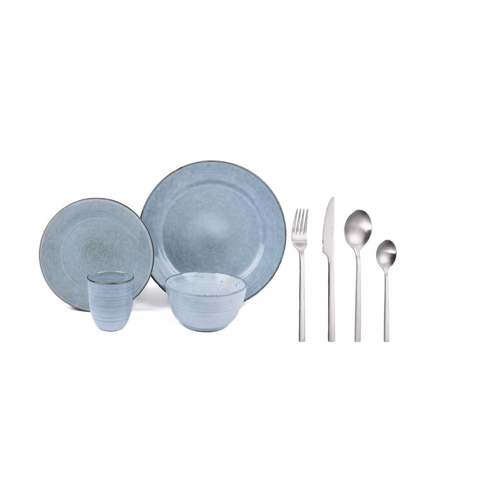 Juego de Loza 24pcs Amalfi + Cuchilleria 24pcs Cerdeña – foto 2