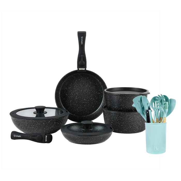 Batería Cocina Oxford + Set 12 Utensilios Calipso Simplit – foto 2