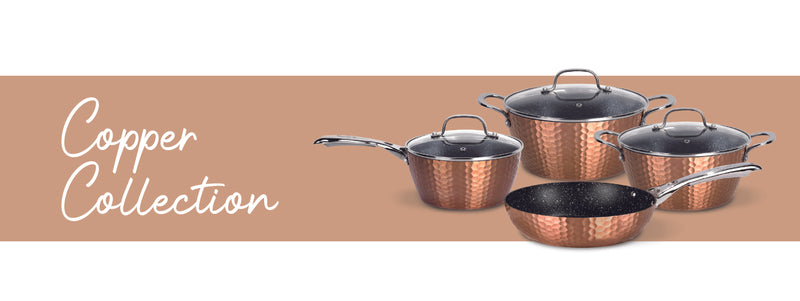 Simplit | Batería de Cocina Antiadherente Copper Collection 7 Piezas