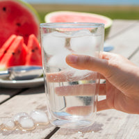 Set 2 Vasos Vidrio Doble Pared 400 ml Simplit