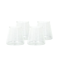 Pack 4 Vasos de Vidrio Estilo Japonés 320 ml Simplit
