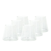 Set 6 Vasos de Vidrio Estilo Japonés 320 ml Simplit