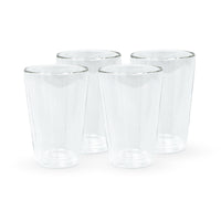 Set 4 Vasos Vidrio Doble Pared 400 ml Simplit