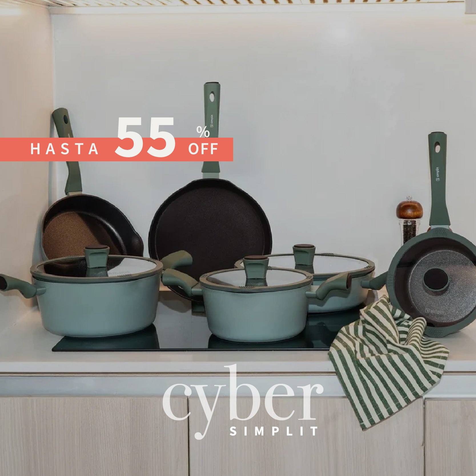 Baterías de cocina hasta 55% OFF