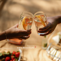 Set 2 Vasos Vidrio Borosilicato 550 ml Simplit