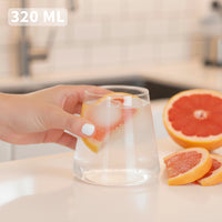 Set 6 Vasos de Vidrio Estilo Japonés 320 ml Simplit