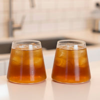 Set 2 Vasos de Vidrio Estilo Japonés 320 ml Simplit