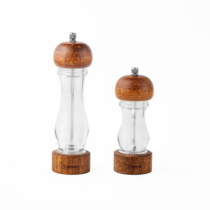 Set 2 Molinillos Sal Pimienta Madera Verona Simplit – foto 2