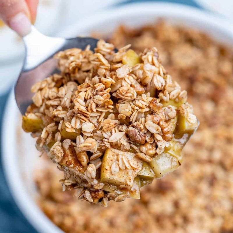 Crumble de Manzana Saludable: Receta Fácil y Rápida en 5 Minutos