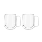 Set 2 Tazas Mug de Vidrio Doble Pared 300 ml Simplit – foto 2
