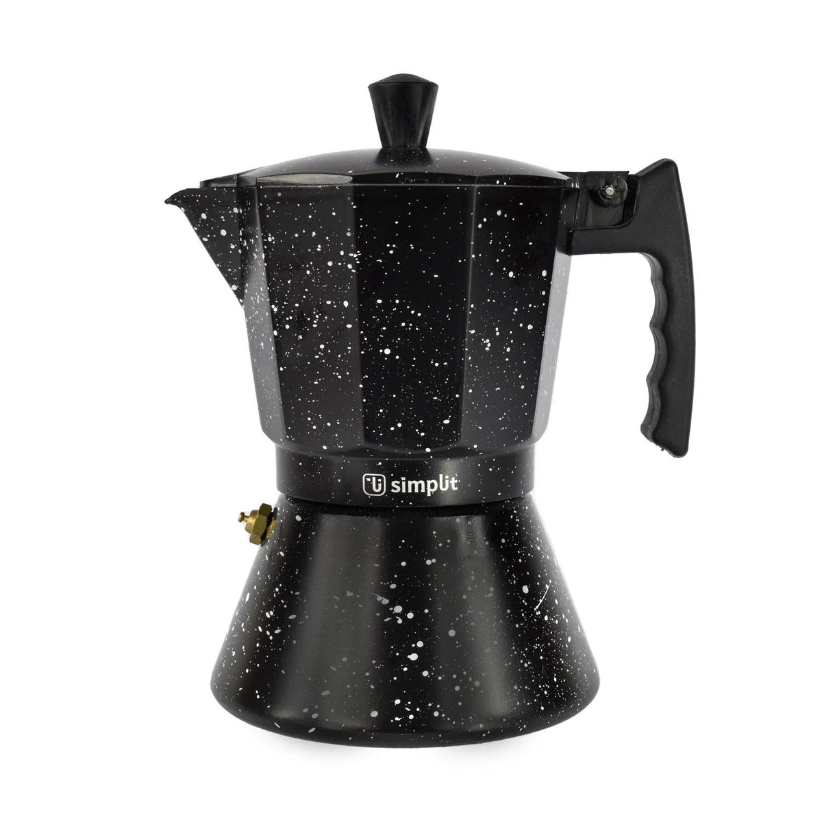 Pack Cafetera Italiana 4 Tazas + Set 2 Tazas Expreso 80 ml Simplit