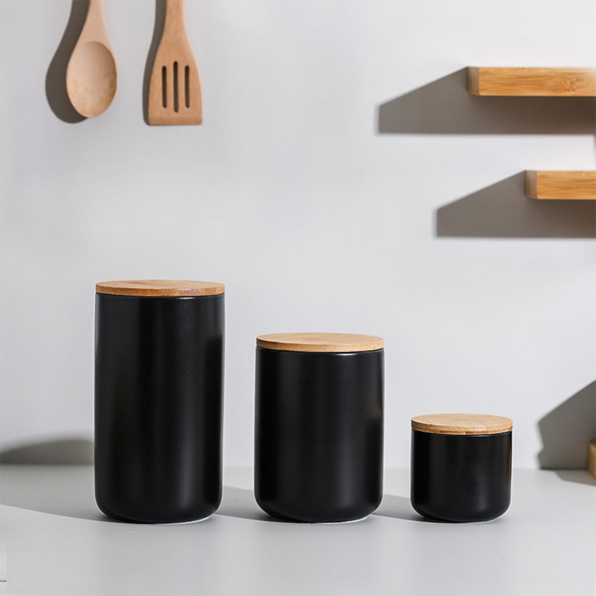 Contenedor de Cerámica Hermético Tapa Madera S Simplit – foto 8