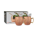 Set 4 Vasos Moscow Mule Mug Cobre + Bombillas Simplit