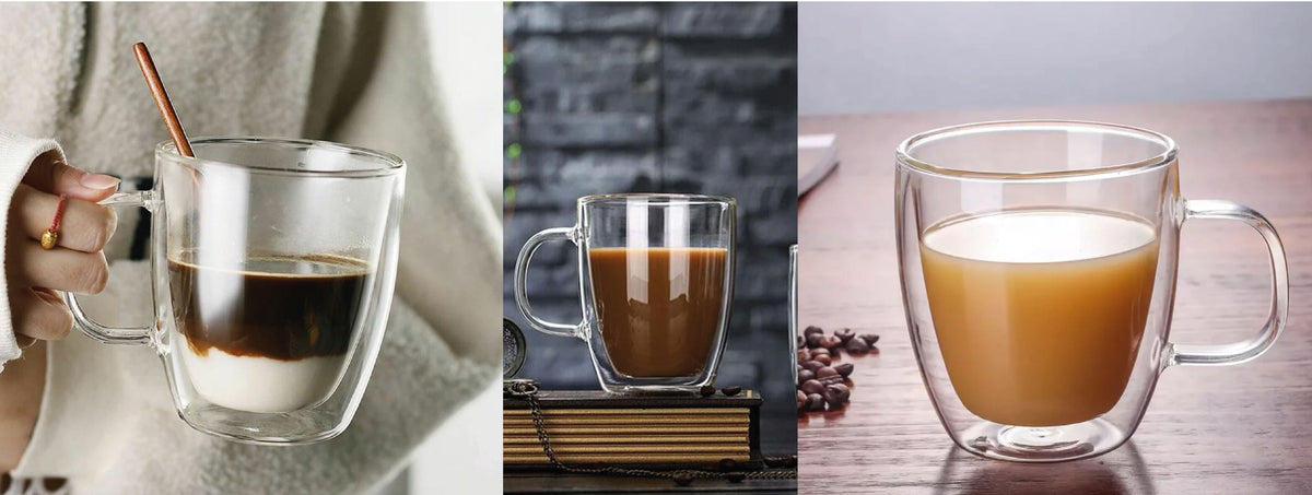 Simplit | Taza de Vidrio Doble Pared 350 ml