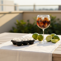 6 Copas Gin 650ml Cristal London + Cubeta 6 Hielos - Día de la piscola