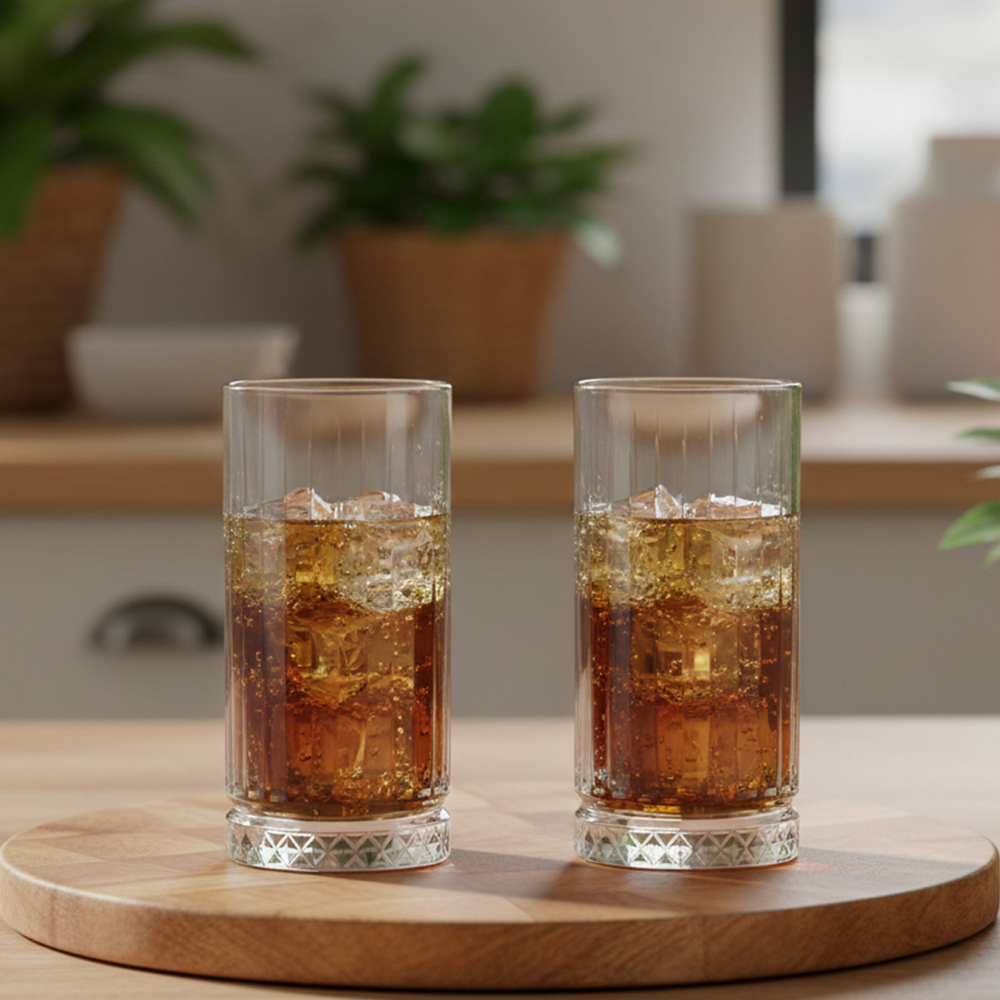 6 Vasos Largos 460ml Ginebra + Hielera Charlotte 3,8lts - Día de la piscola