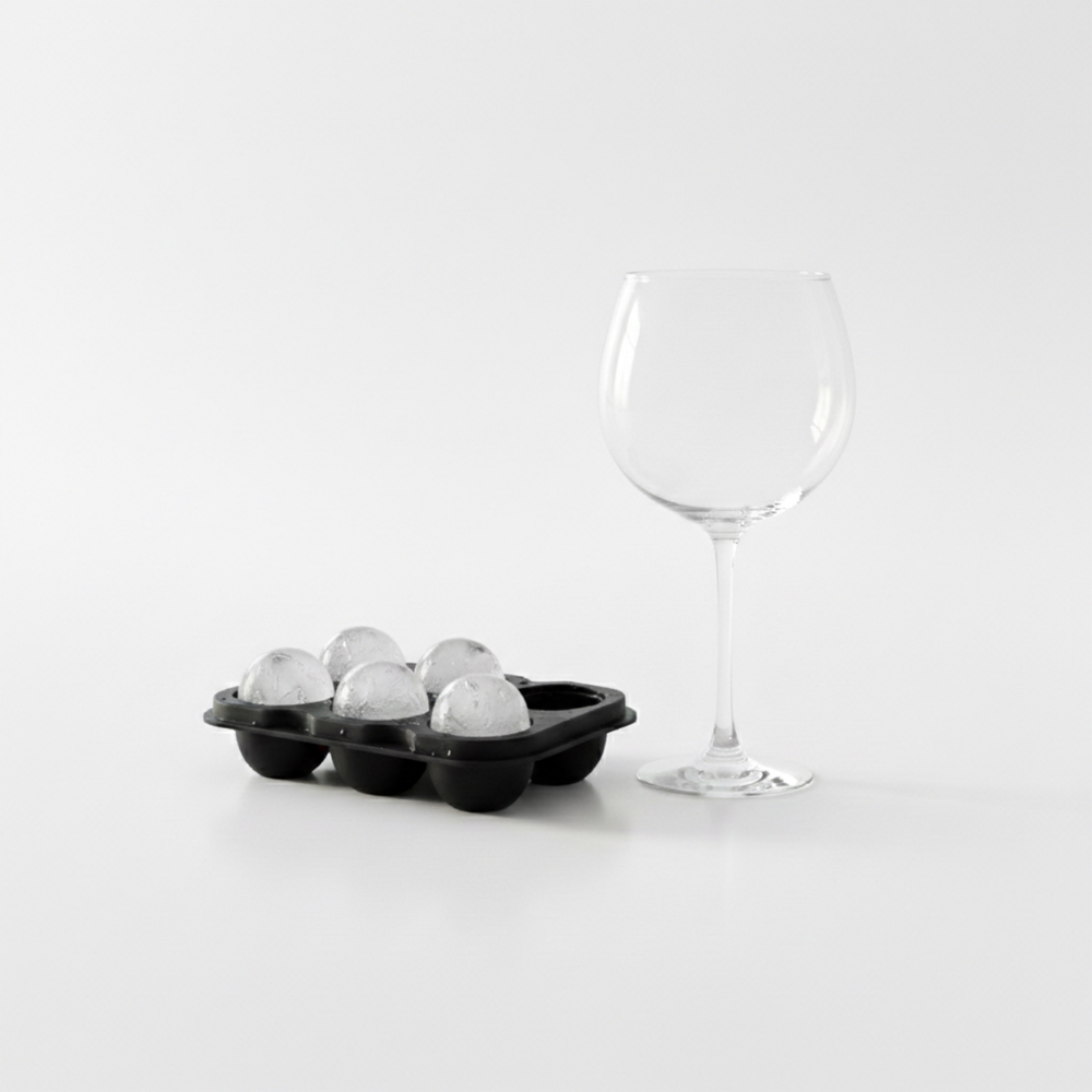 6 Copas Gin 650ml Cristal London + Cubeta 6 Hielos - Día de la piscola