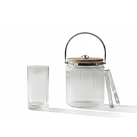 6 Vasos Largos 460ml Ginebra + Hielera Charlotte 3,8lts - Día de la piscola