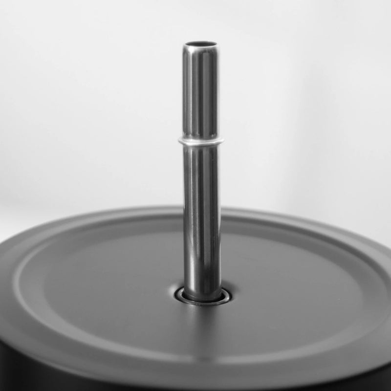 Vaso Térmico Tumbler 750ml con Tapa y Bombilla Negro Simplit