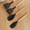 Set 12 Utensilios Cocina Silicona Negro Simplit