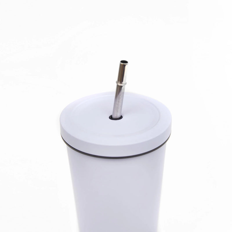 Vaso Térmico Tumbler 750ml Tapa y Bombilla Morado Simplit