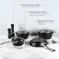 Pack Batería Copper 7Pz + Set 12 Utensilios Calipso Simplit – foto 6