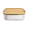 Tupper de Acero Inoxidable Tapa Madera 800 ml Simplit