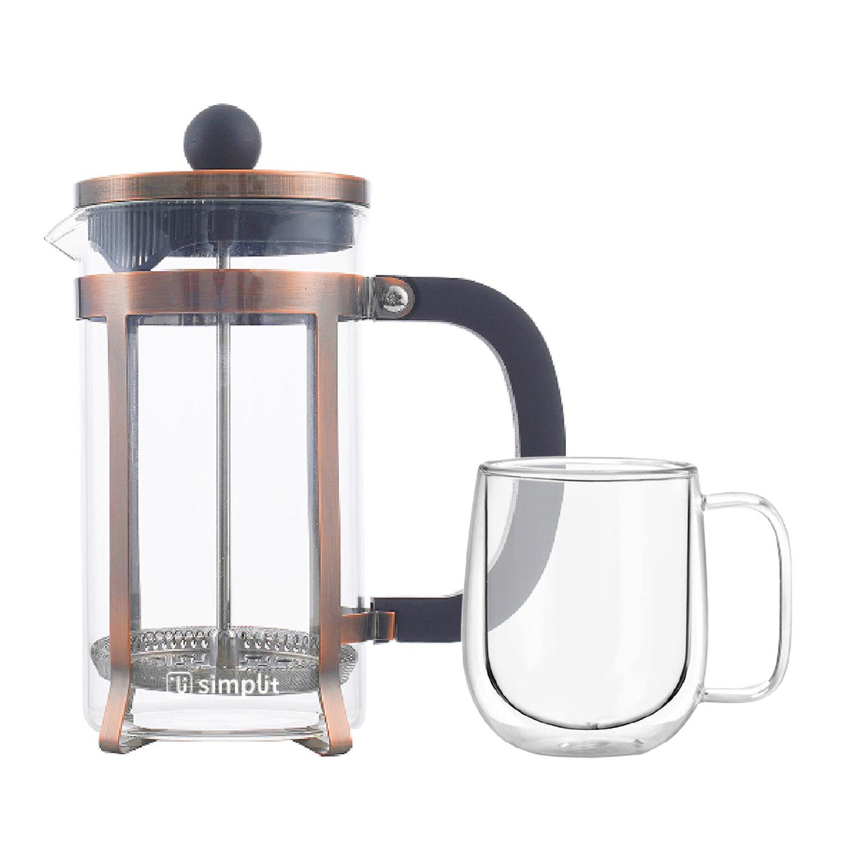 Cafetera Italiana Negra Granito 12 Tazas Simplit