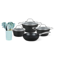 Pack Batería Copper 7Pz + Set 12 Utensilios Calipso Simplit