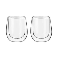 Set 2 Tazas Vidrio Doble Pared Expreso 80 ml Simplit