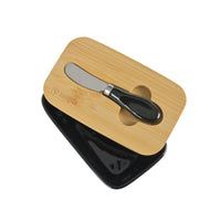 Mantequillero Cerámica Tapa Bamboo + Cuchillo 600 ml Simplit