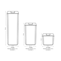 Pack 10 Contenedores Herméticos Plástico Blanco Simplit