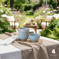 Set 4 Bowls Cerámica 8,5cm Amalfi Simplit