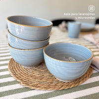 Set 4 Bowls Cerámica 8,5cm Amalfi Simplit