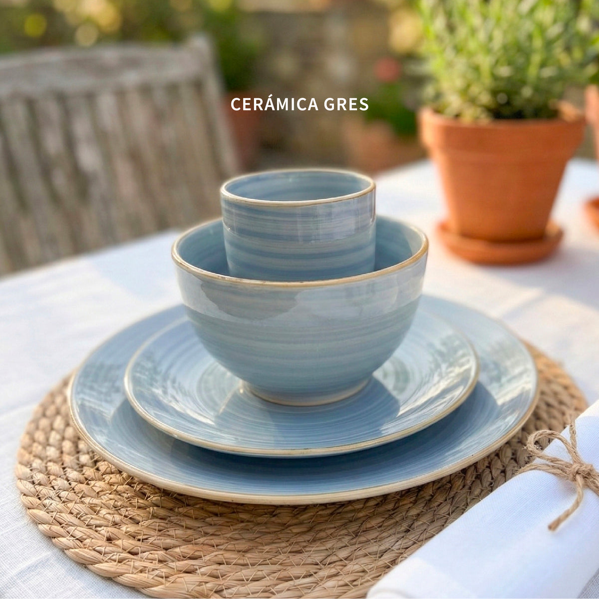 Set 4 Vasos Cerámica 330ml Amalfi Simplit