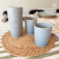 Set 4 Vasos Cerámica 330ml Amalfi Simplit