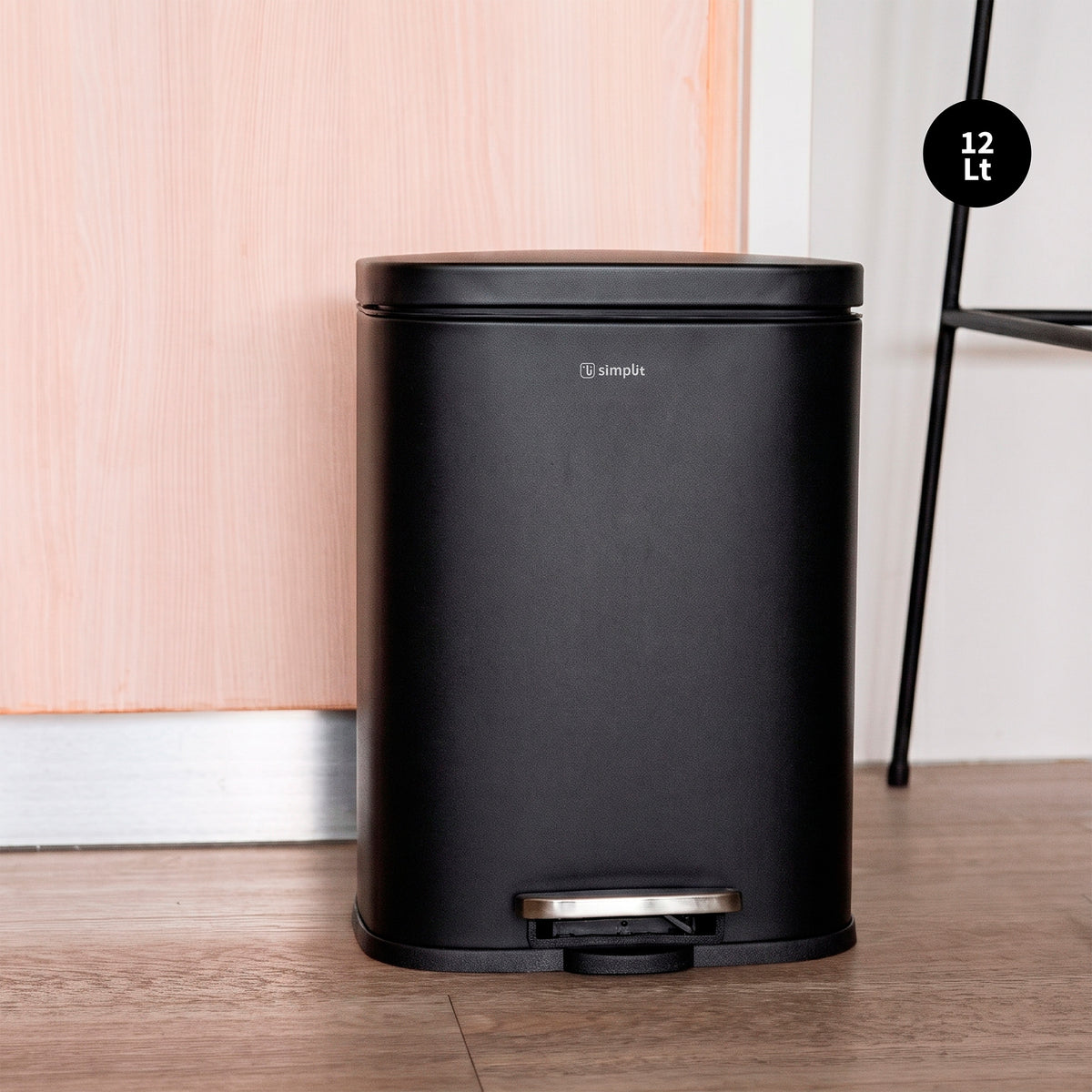 Basurero Cocina Livorno 12Lt Pedal Acero Inox