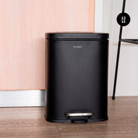 Basurero Cocina Livorno 12Lt Pedal Acero Inox