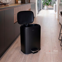 Basurero Cocina Livorno 12Lt Pedal Acero Inox