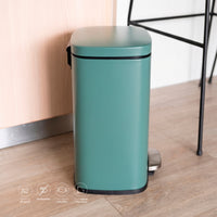 Basurero Cocina Lucca 12Lt Pedal Acero Inox