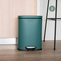 Basurero Cocina Lucca 12Lt Pedal Acero Inox