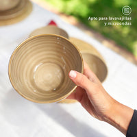 Set 4 Bowls Cerámica 8,5cm Siena Simplit