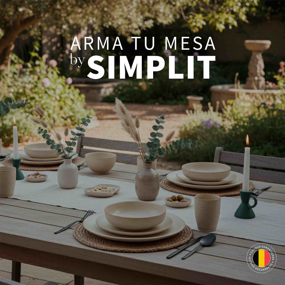 Set 8 Vasos Cerámica 330 ml Siena Simplit