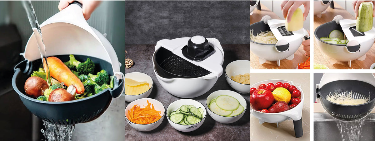 Simplit | Bowl Cortador Rallador de Verduras Multifuncional