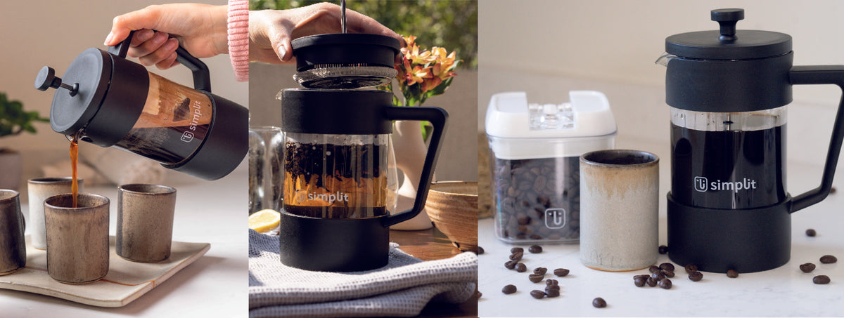 Simplir | Cafetera Prensa Francesa Negra 600 ml