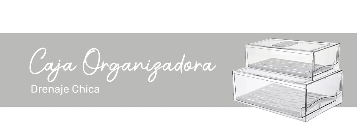 Simplit | Caja Organizadora Refrigerador con Drenaje Chica