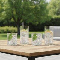 Set 12 Vasos Largos 460ml y Cortos 380ml Ginebra Simplit