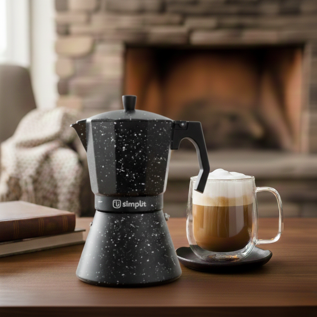 Pack Cafetera Italiana 12 Tazas + Taza Doble Pared 300 ml